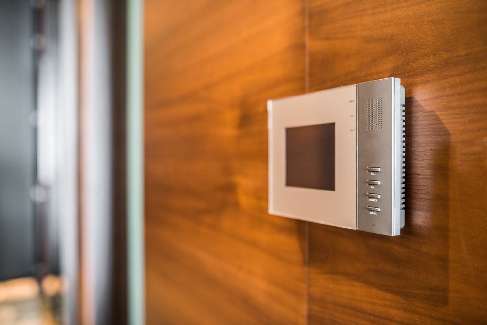 Person Using White Security Access Control