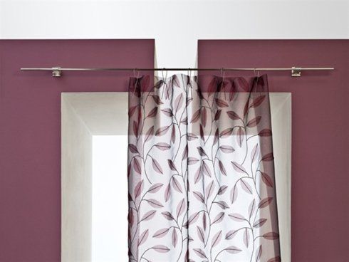 Bastone in metallo per tenda semitrasparente