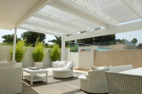 piscina con gazebo automatico