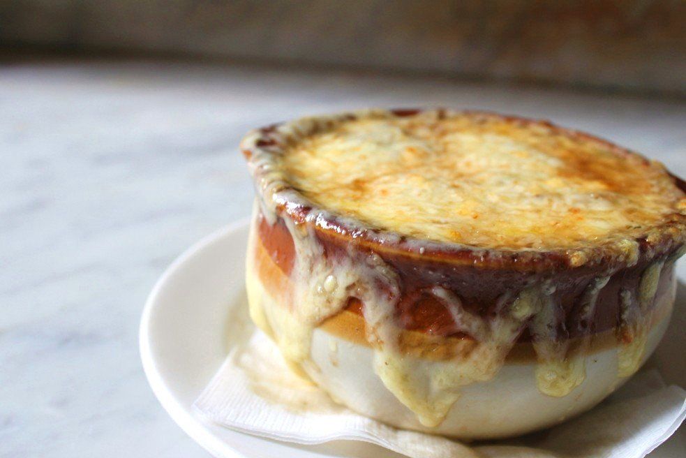 photo of french onion soup