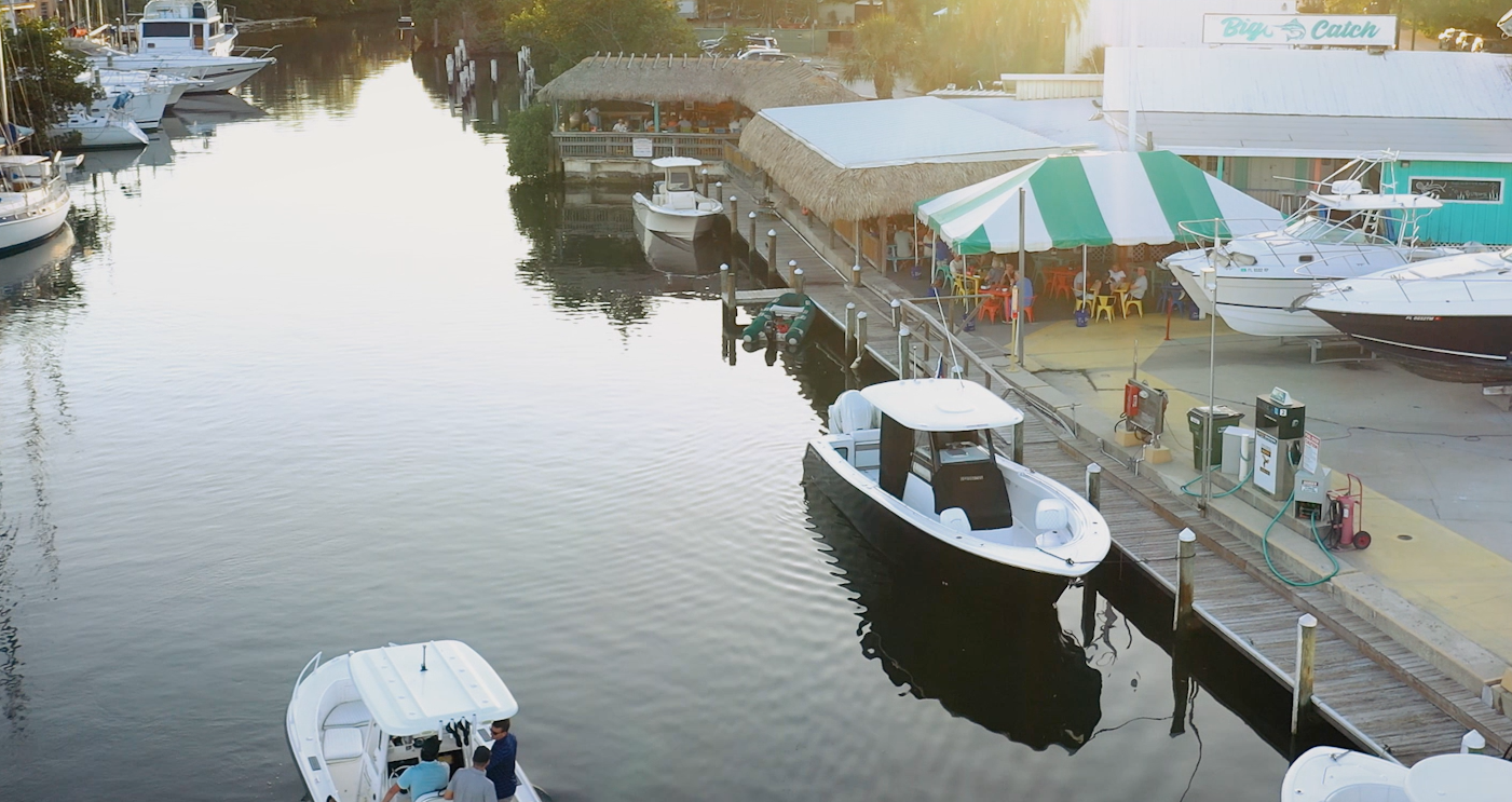 Drone video shot from The Big Catch