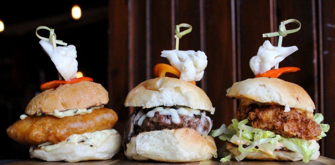 photo of a trio of sliders
