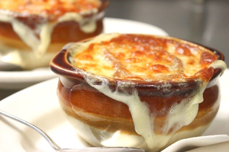 photo of french onion soup