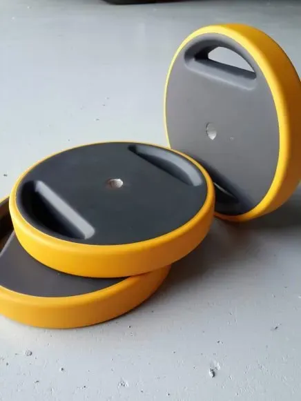 Round Yellow Objects — Dandenong, VIC — Murrumbeena Industrial Spray Painting