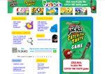 A screenshot of a website with a game on it.