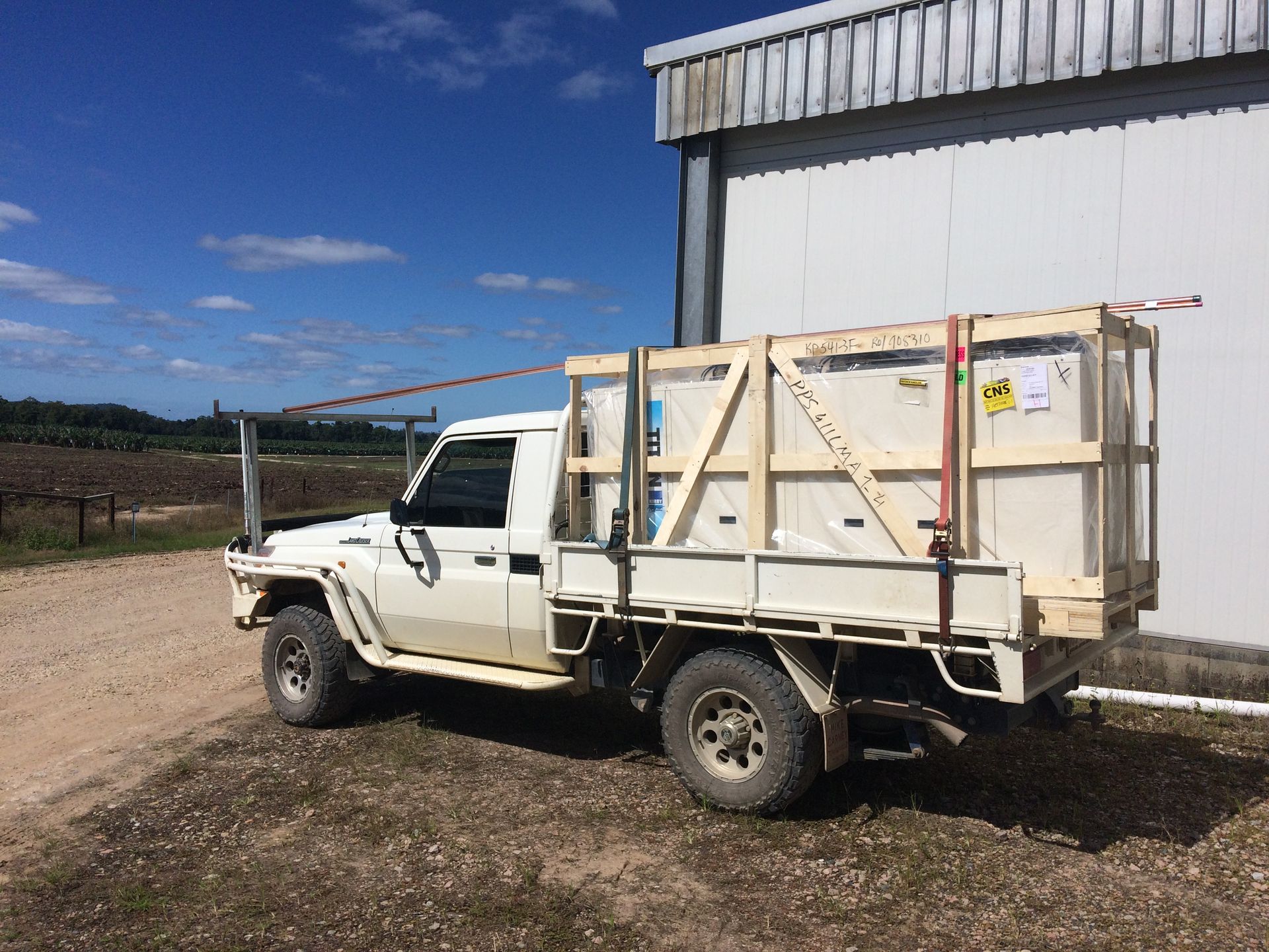 Open Walk-in Freezer With Shelves Inside — Les Carman Cooling Solutions in El Arish, QLD