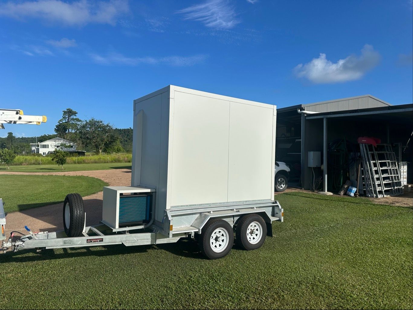 Transportable Cold Room parked on grass