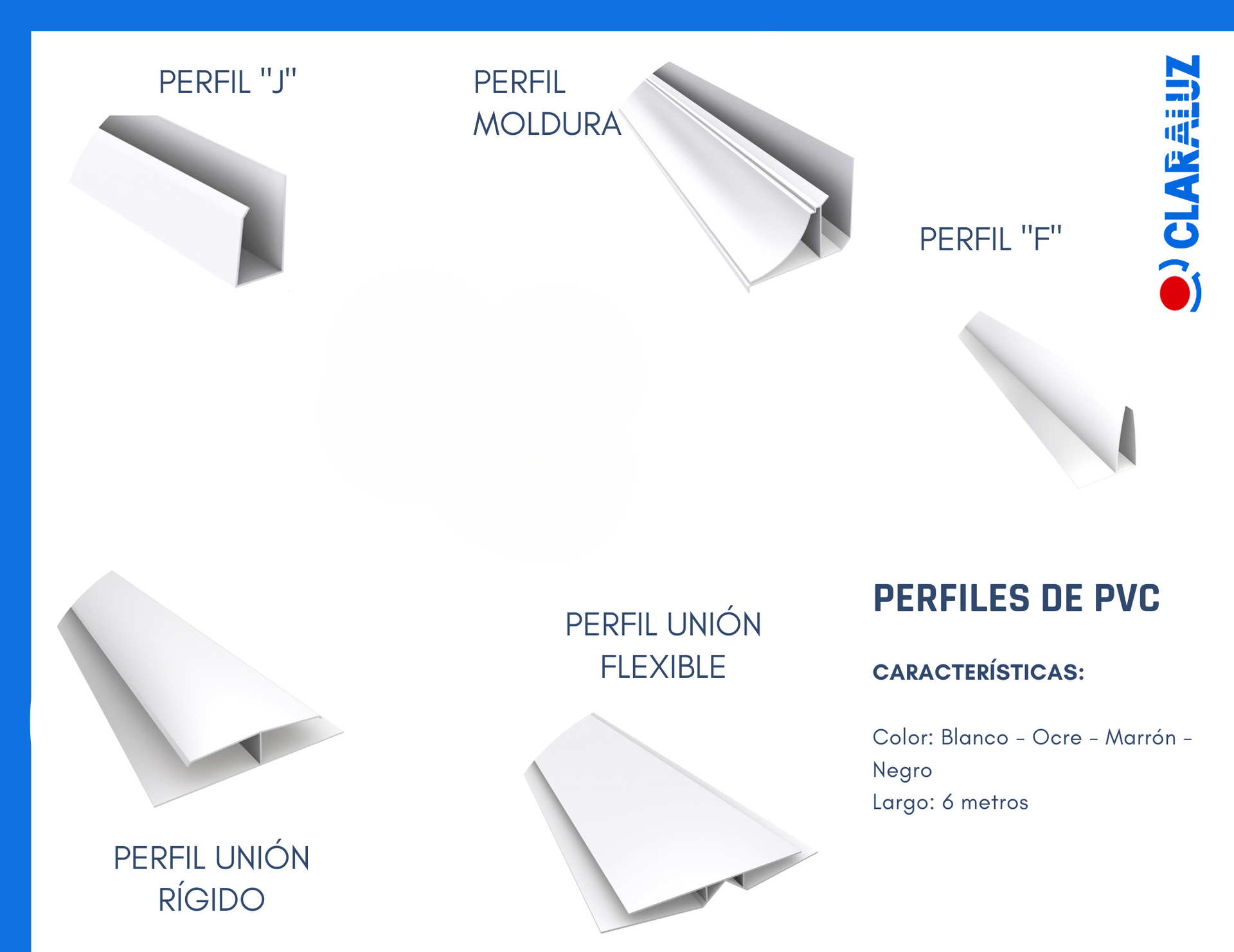 PERFILES DE PVC CLARALUZ
