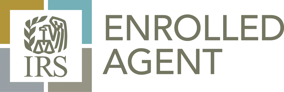 The logo for the enrollment agent of the irs.