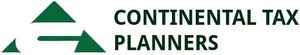 The logo for continental tax planners is green and white