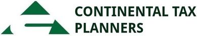 The logo for continental tax planners is green and white