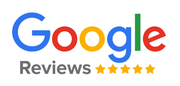The google reviews logo is shown on a white background.