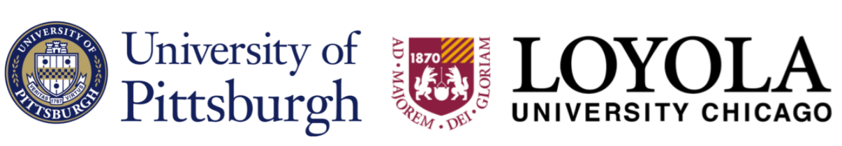 a logo for the university of pittsburgh and loyola university chicago