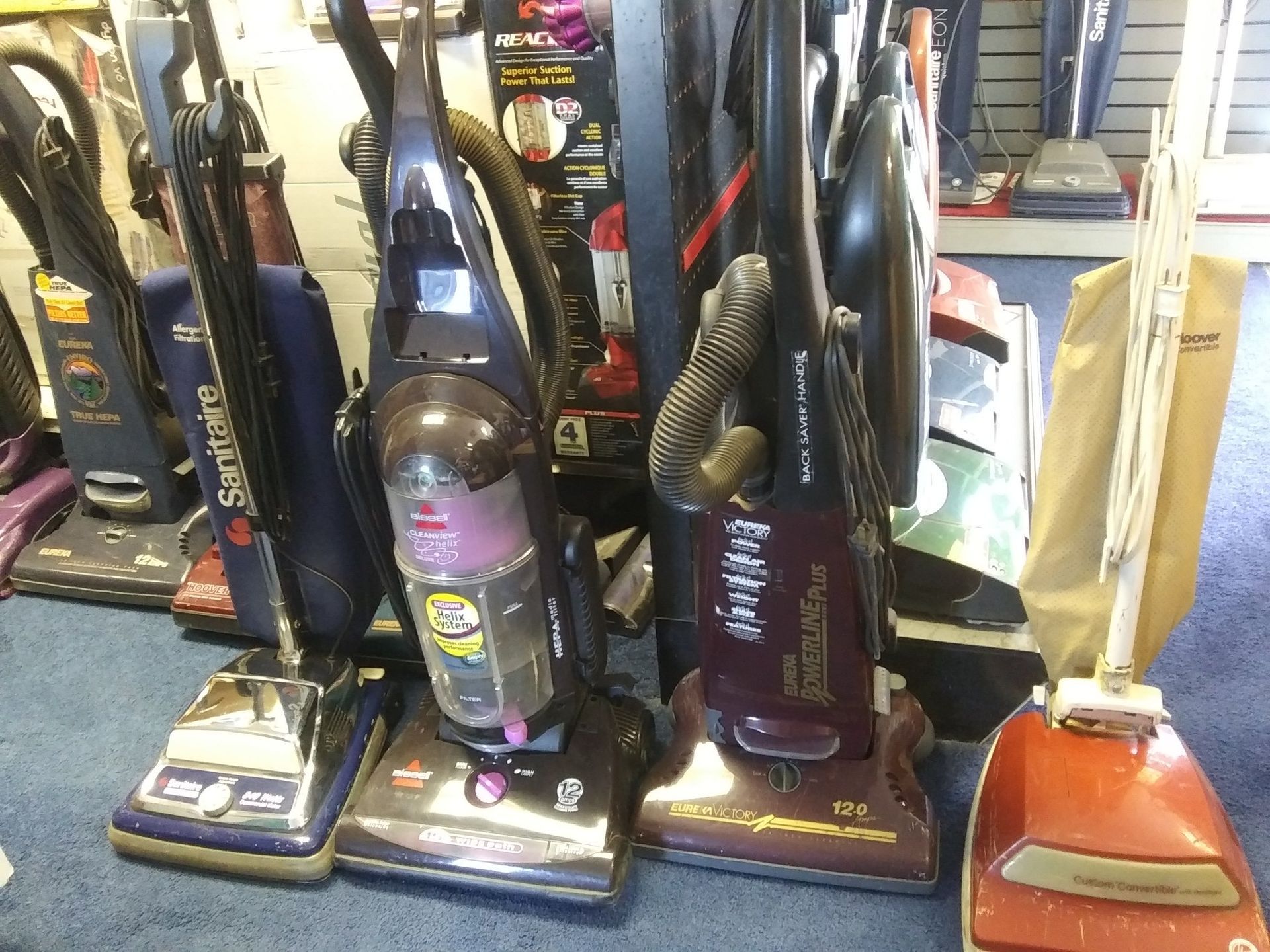 Vacuum Cleaners on Display — Vacaville, CA – All-In-One Vacuum Center