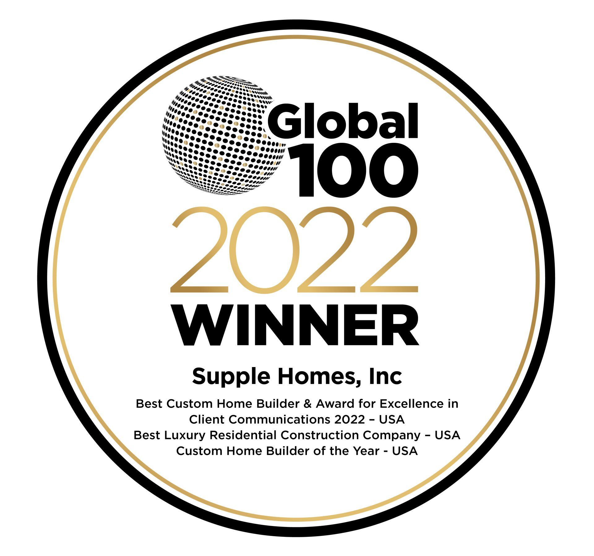 Global 100 Awards | 2022 | supple homes inc. | Menlo Park, CA 94025 