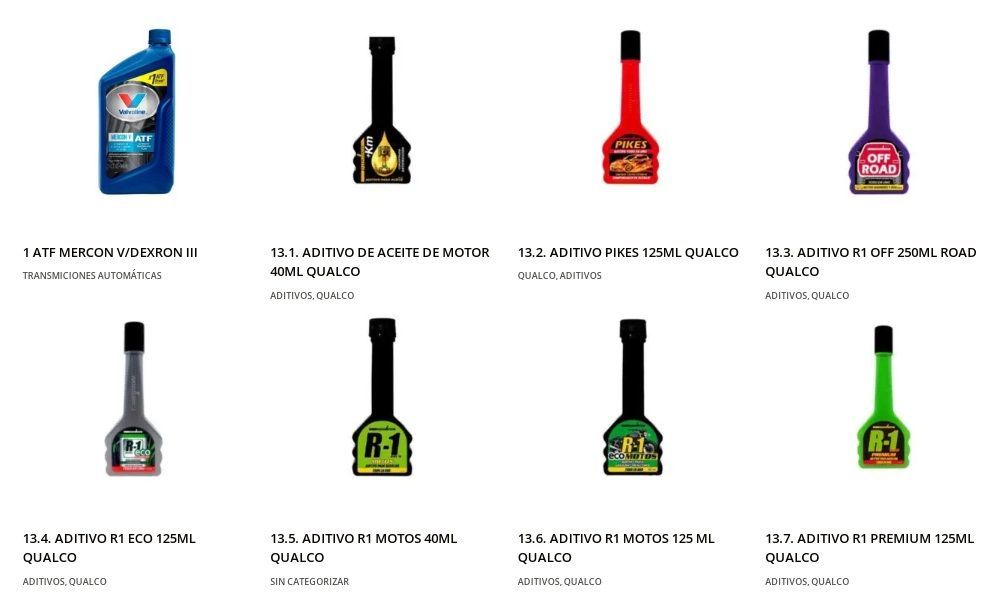 Hay muchos tipos diferentes de aditivos de combustible en el sitio web.
