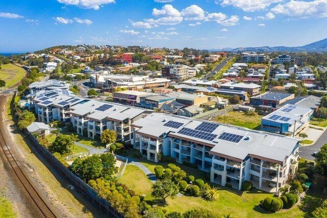 Long shot of buildings — Grounds Maintenance in Coffs Harbour, NSW