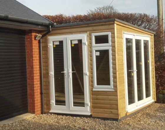 picture of a new outbuilding roof installed by Roofers Chesterfield