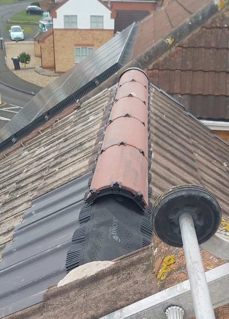 Roofers Chesterfield - ridge tile repair