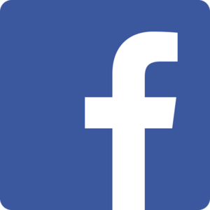 A picture of the Facebook logo with a link to KMC Roofers Chesterfield Facebook profile page