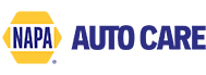 NAPA Auto Care logo: blue text