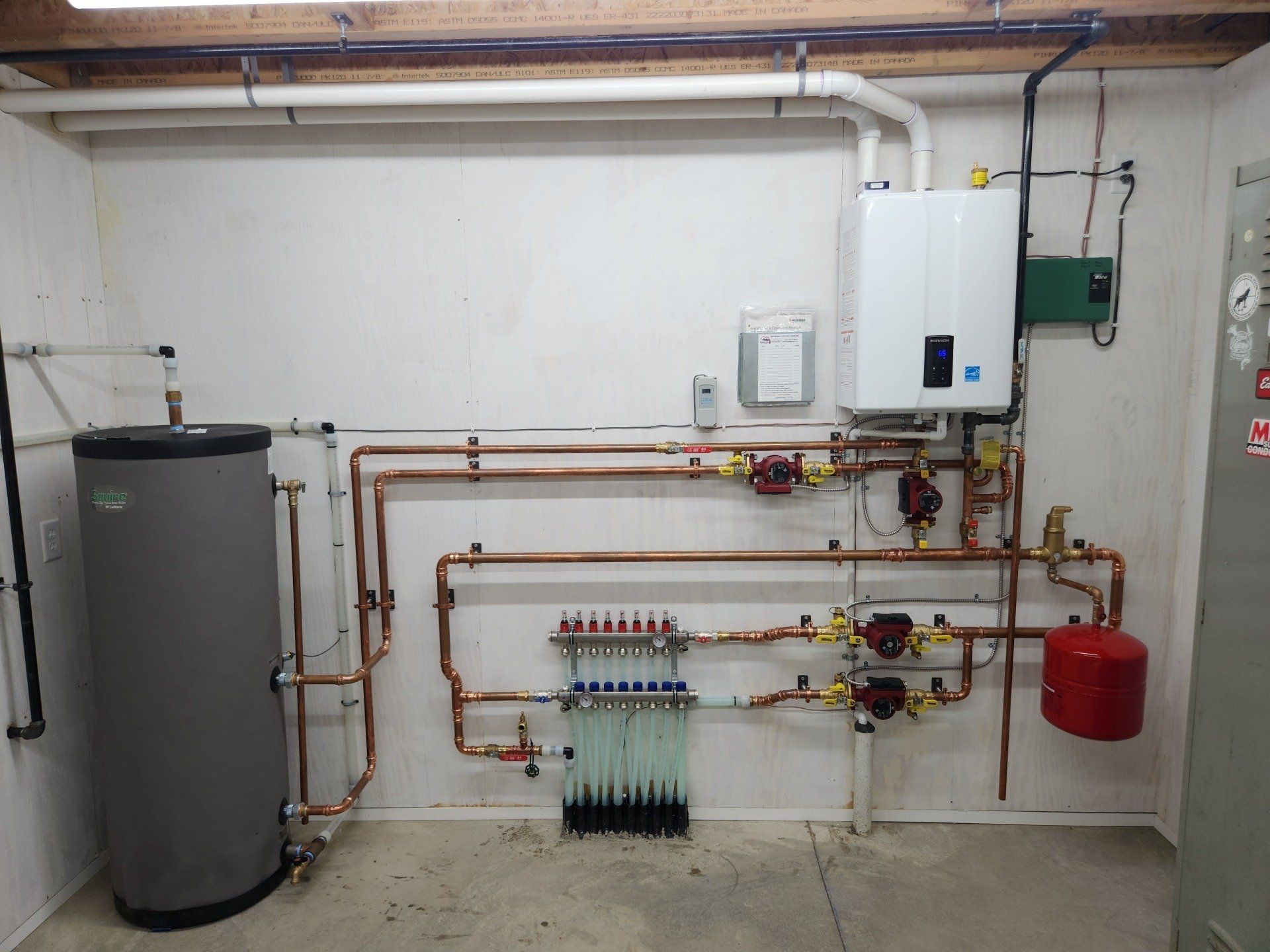 Newly Installed Boiler at the House - Clarksville, IA - Wedeking Custom Comfort