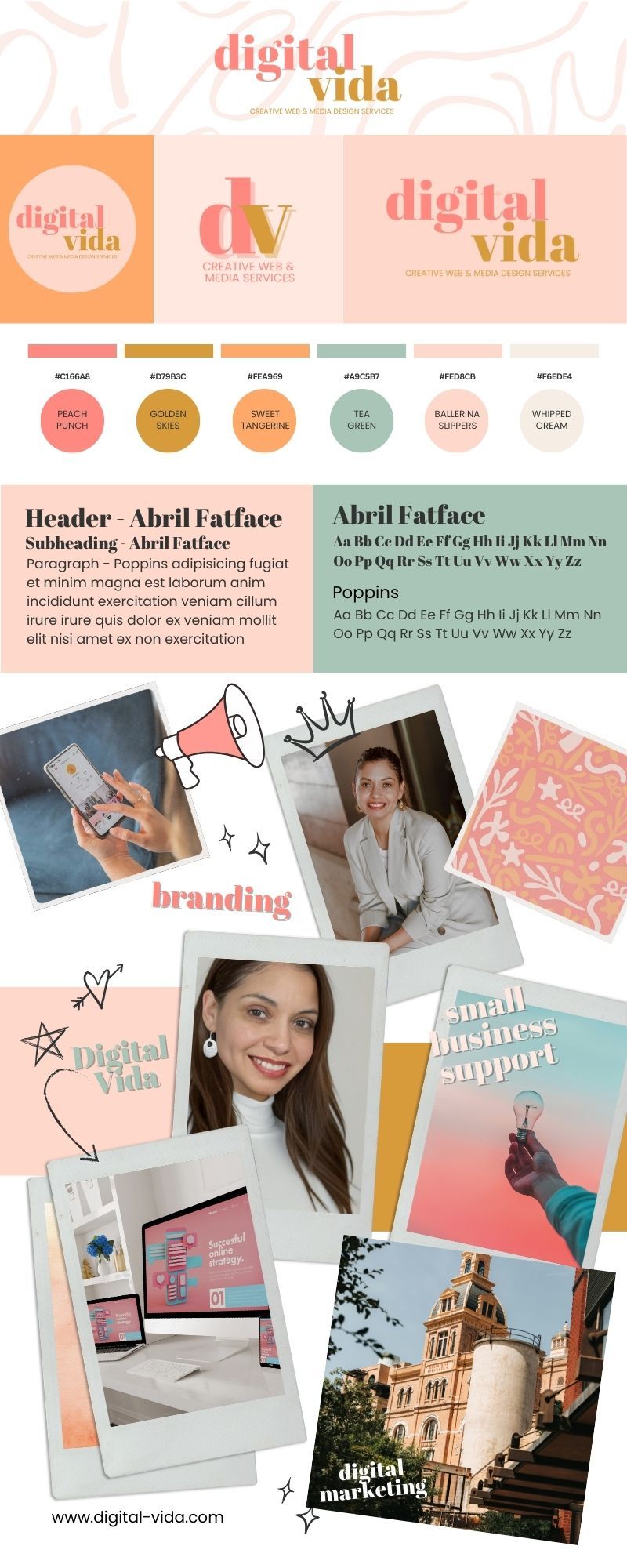 Brand Board for Digital Vida