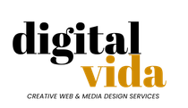 The logo for digital vida creative web and media design services