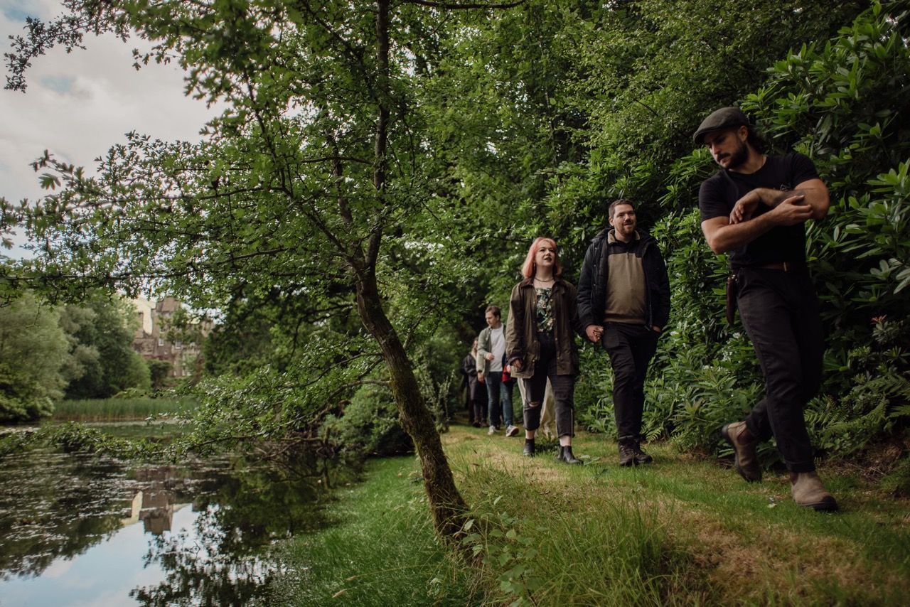 Guests on a food tour.
