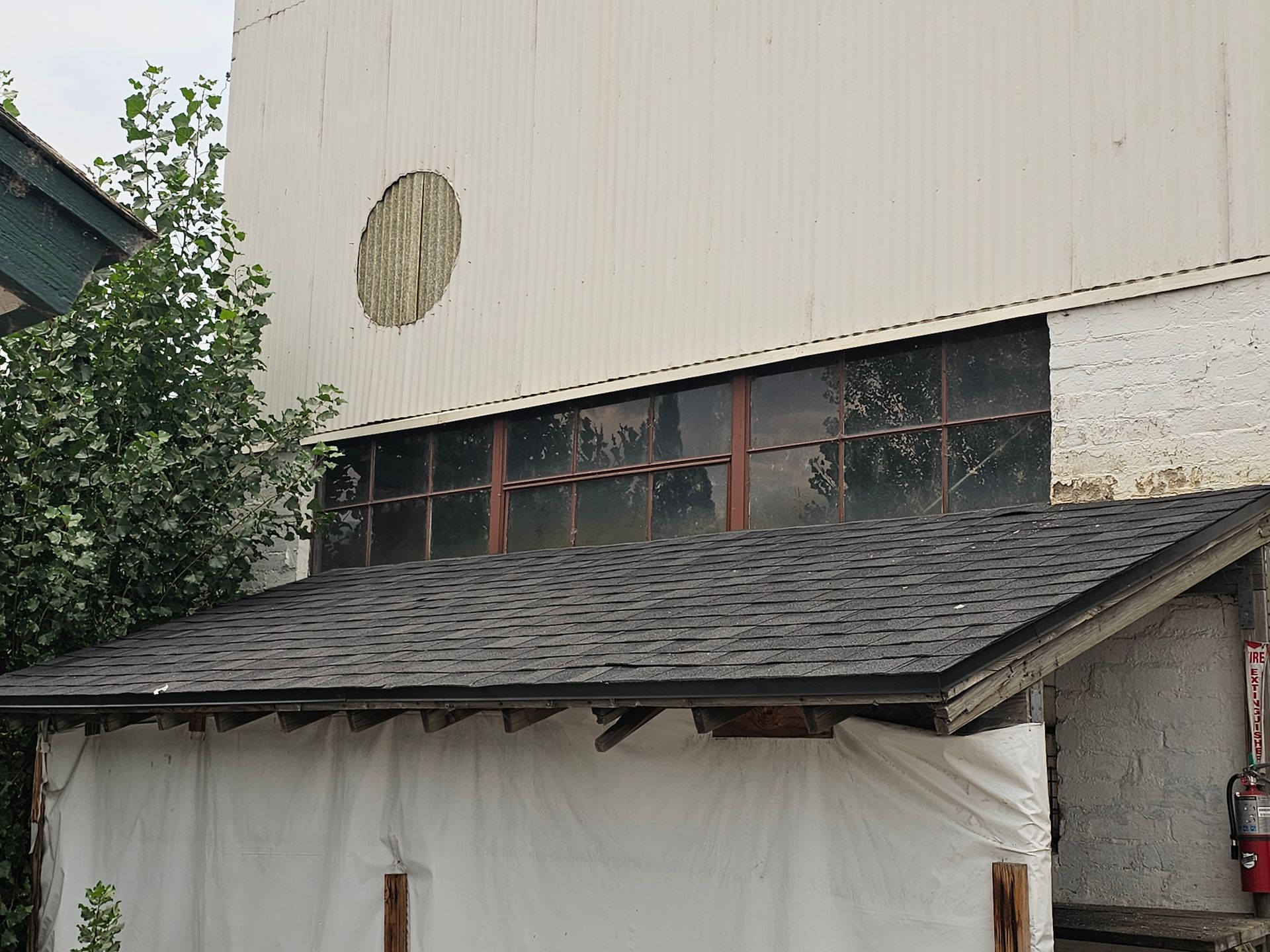 A building with a clock on the side of it