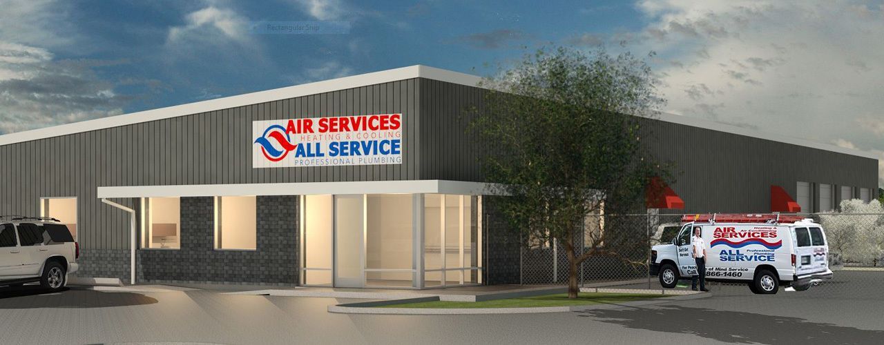 An artist 's impression of a building for air services