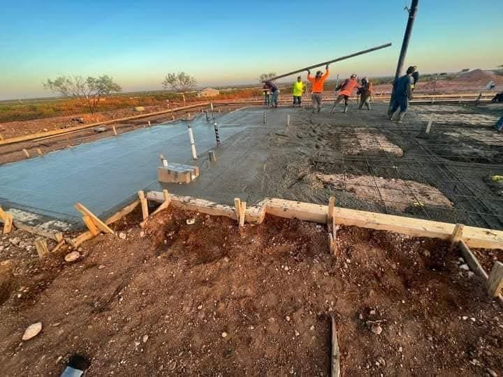 Concrete foundation for Abilene, Texas project