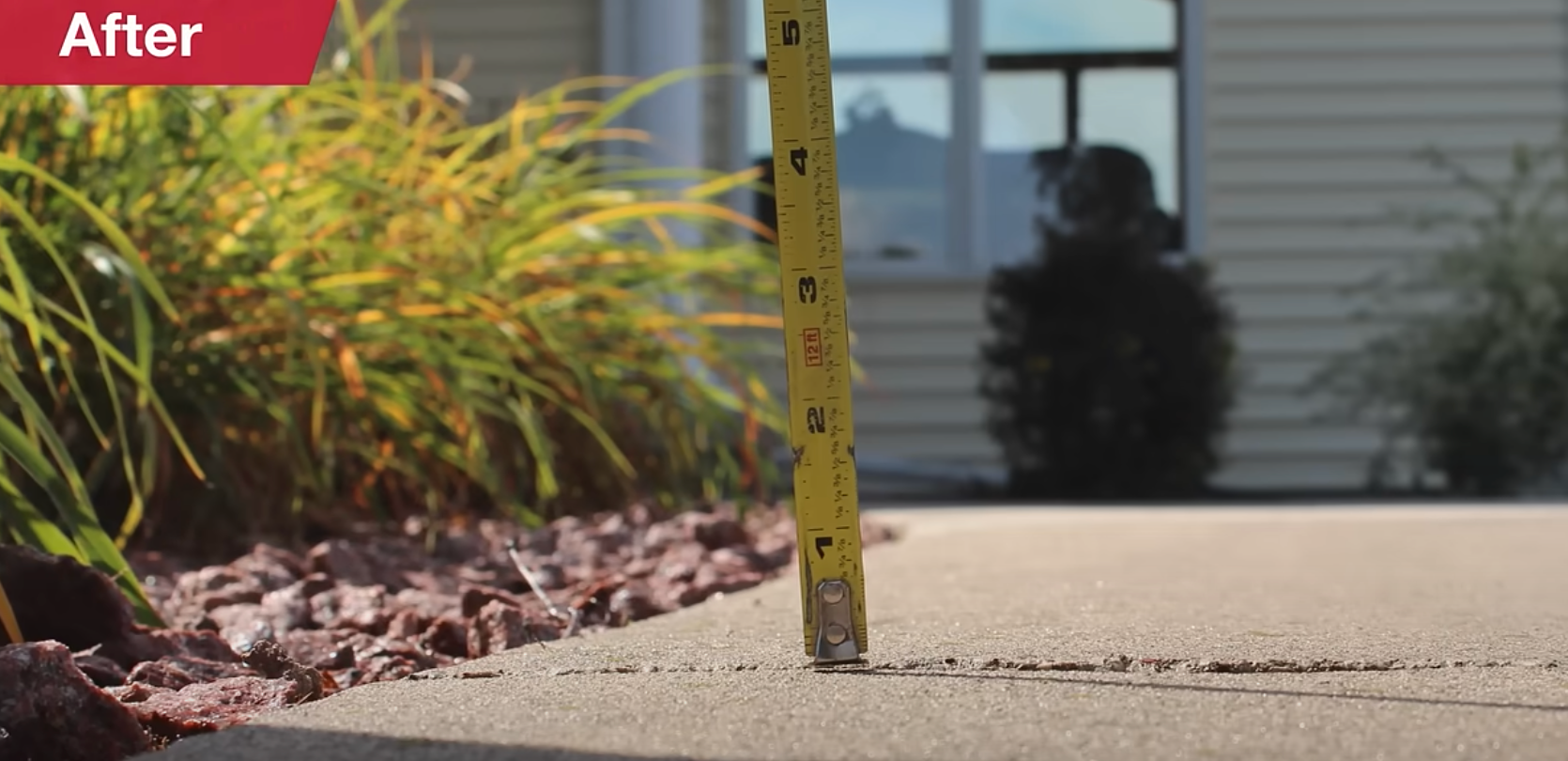 Measuring tool in a concrete floor - Abilene, Texas