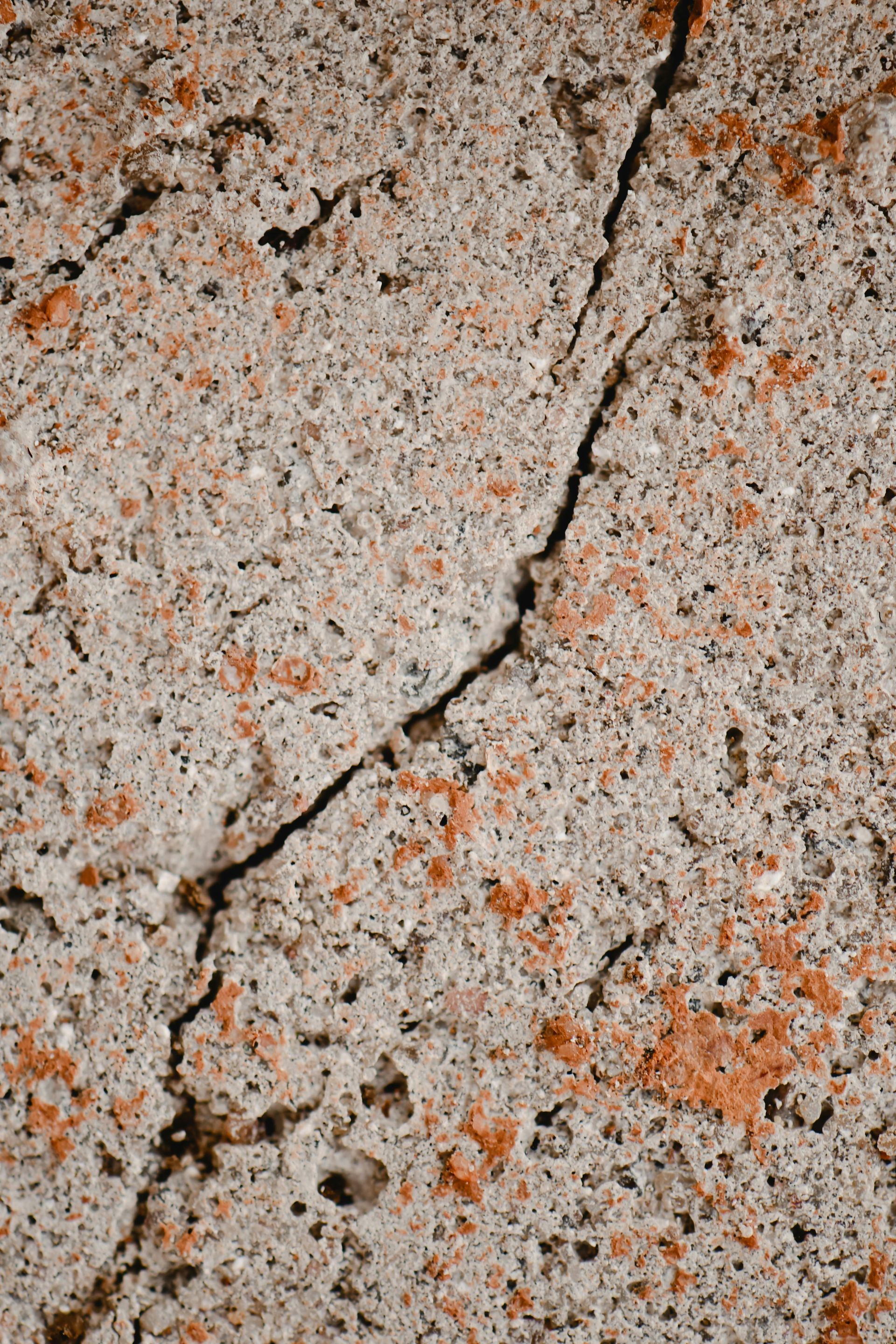 Cracks in a concrete floor - Abilene, Texas