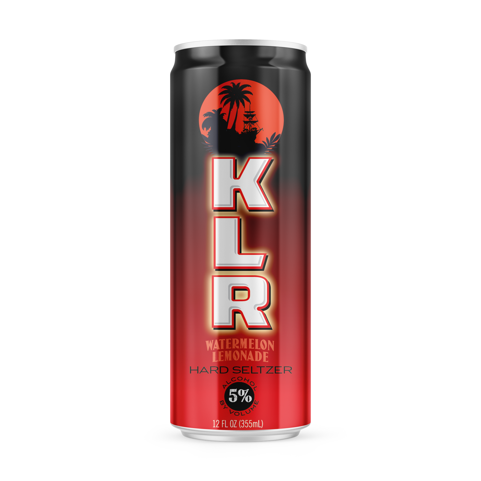 A can of klr watermelon lemonade hard seltzer.