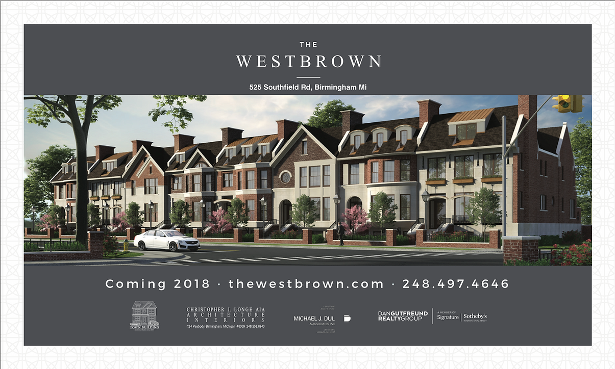 A rendering of a row of houses called westbrown