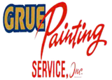 Grue painting service inc. logo on a white background