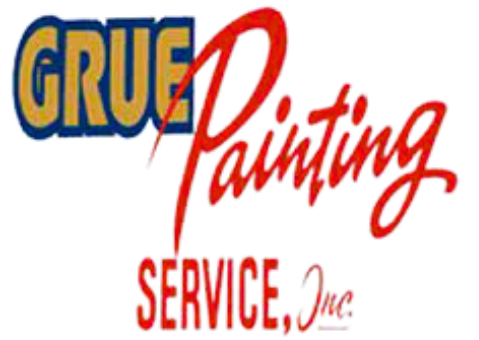 Grue painting service inc. logo on a white background