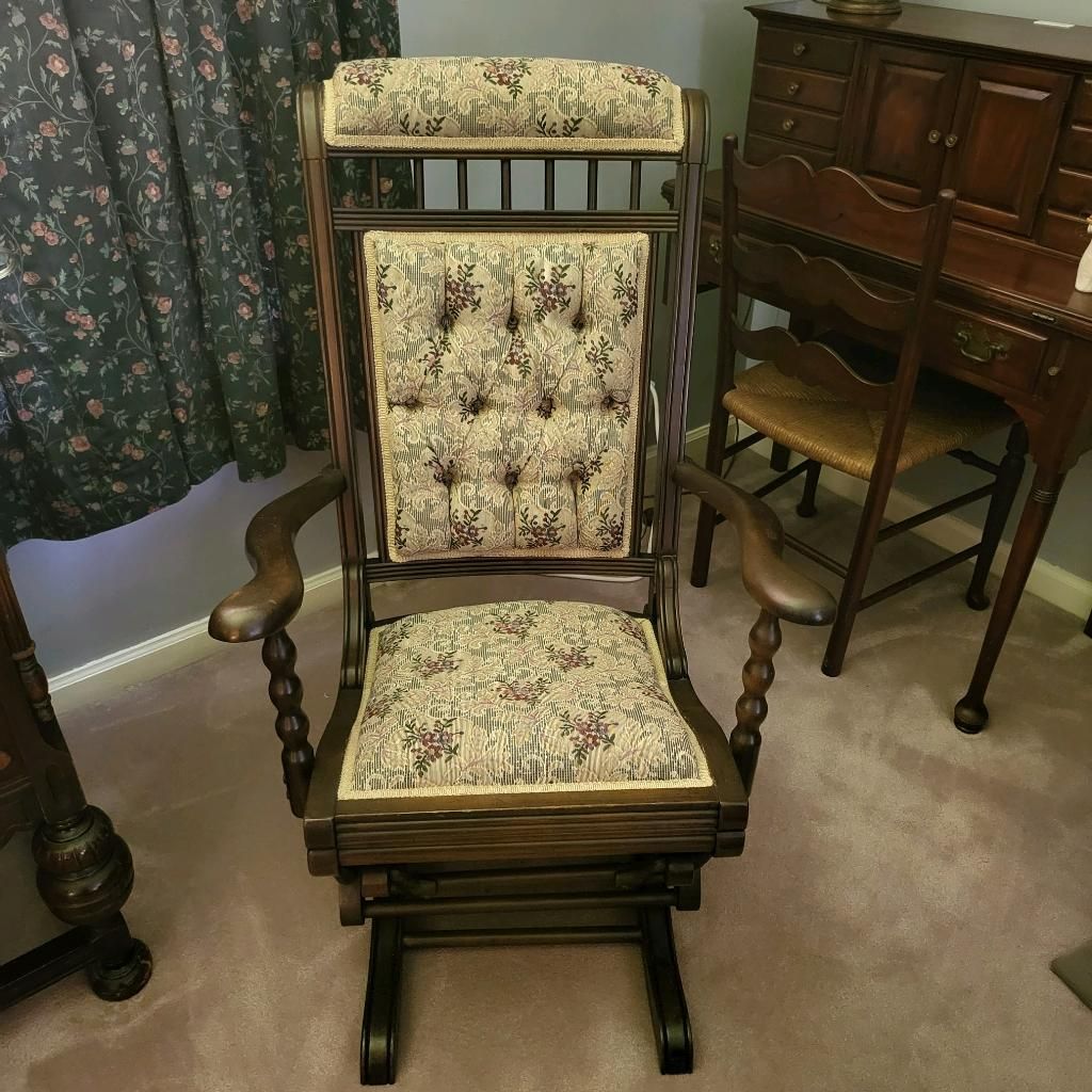 A chair after our antique refurbishing service