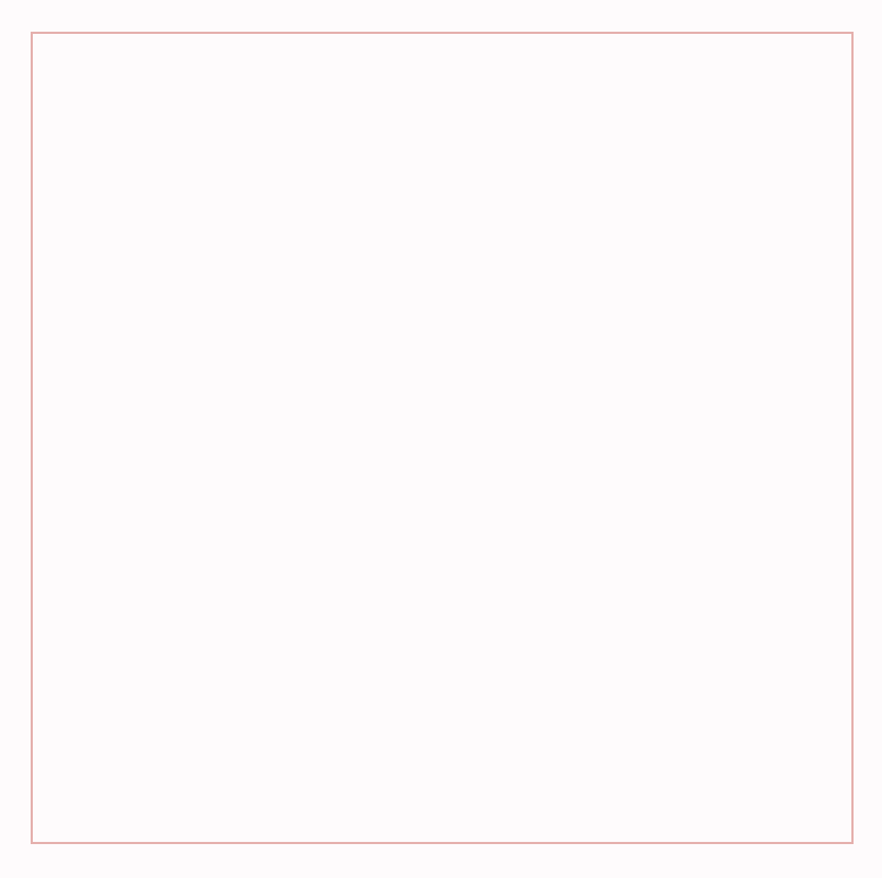 Ein weißes Quadrat mit rosa Rand auf weißem Hintergrund.