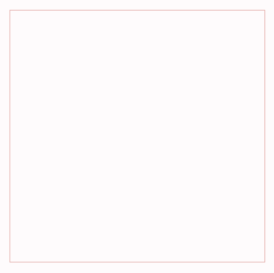 Ein weißes Quadrat mit rosa Rand auf weißem Hintergrund.