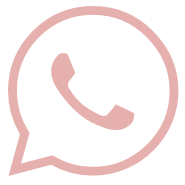 Ein rosa WhatsApp-Symbol mit einem Telefon in einer Sprechblase.