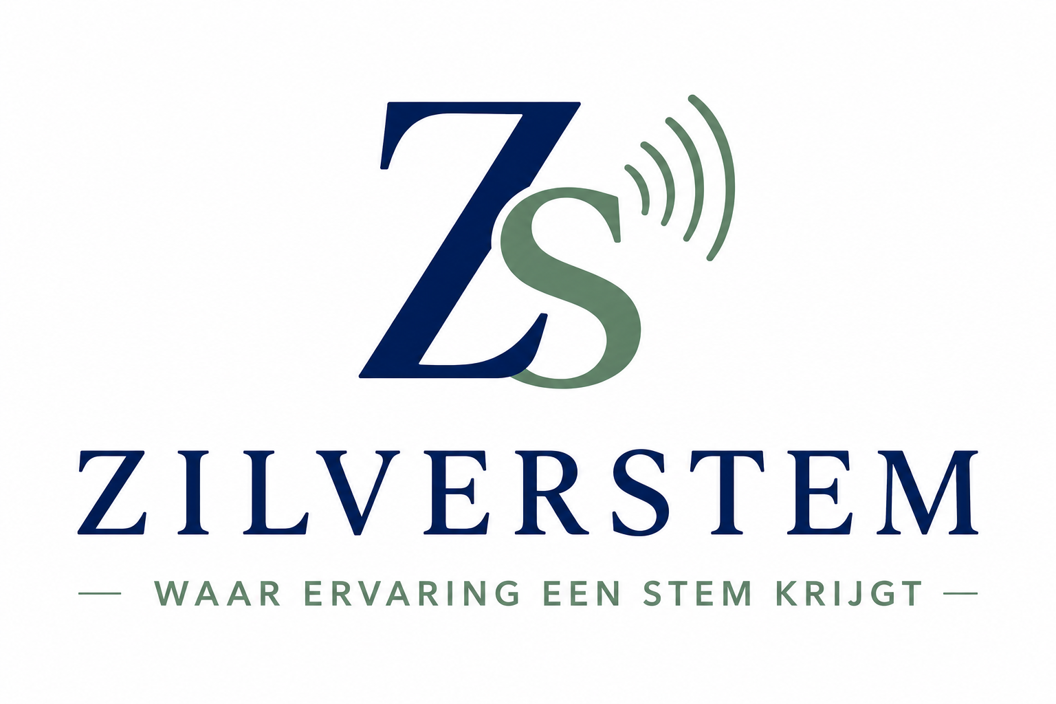 Logo van Zilverstem, het netwerk voor authentieke 50+ contentmakers en bedrijven