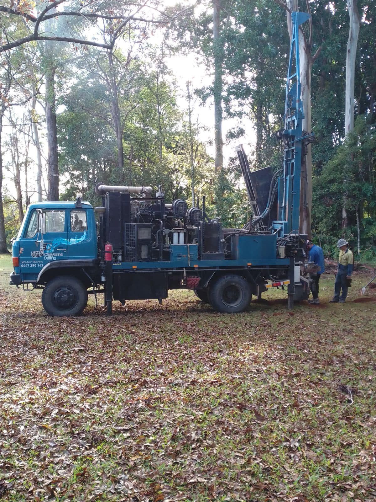 A Concrete Pole is Sitting in the Middle of a Dirt Field — Cheyenne Drilling on the Sunshine Coast, QLD