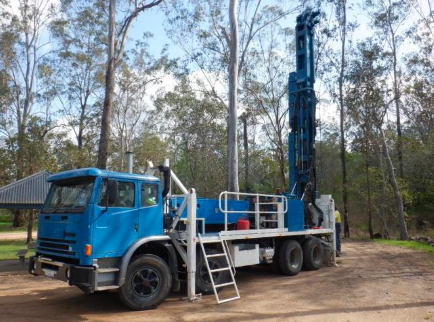 Drilling Rig Truck in a Wooded Area for Well Drilling — Cheyenne Drilling on the Sunshine Coast, QLD