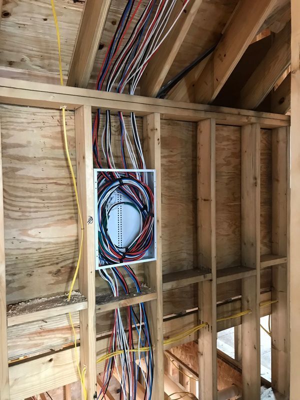 Cable Management On A Wall | Columbus, Georgia |  Wire Works AV & Security