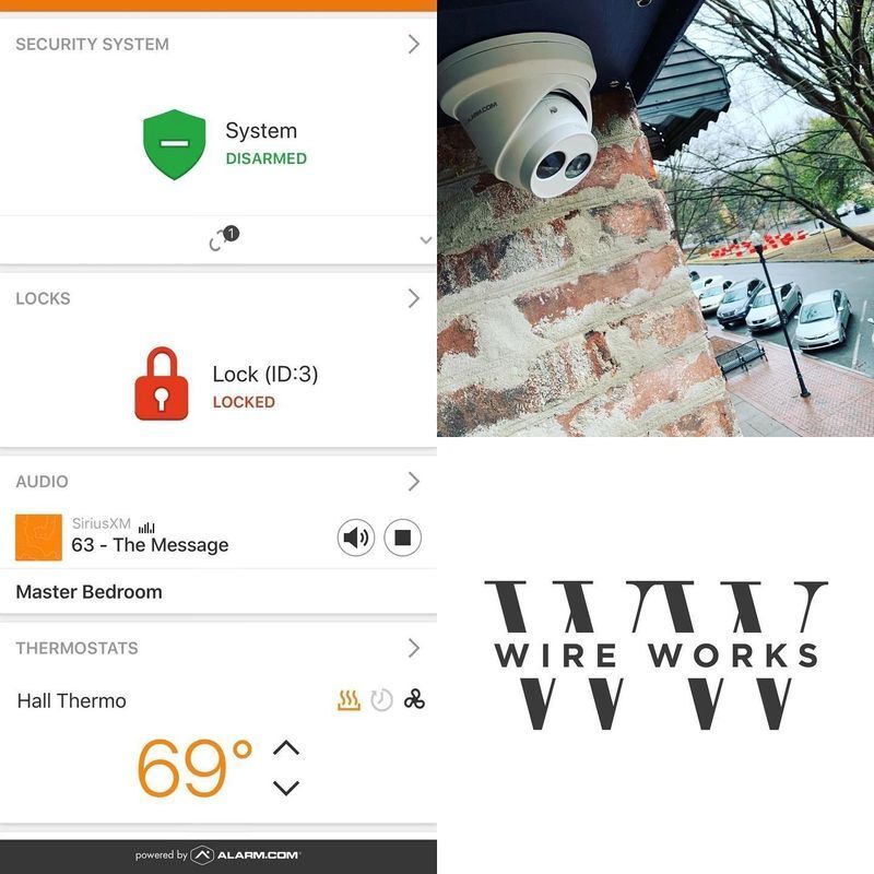 Flyer Of A Security Company | Columbus, Georgia |  Wire Works AV & Security