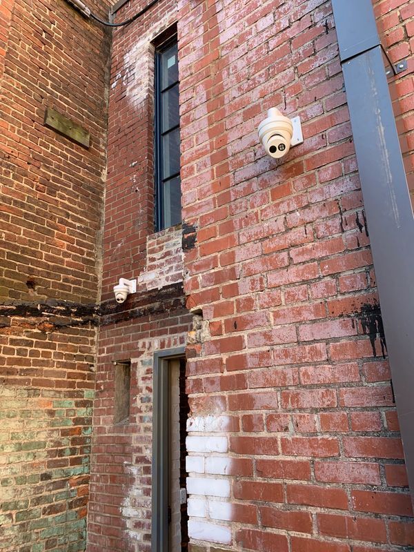 CCTV On A Brick Wall | Columbus, Georgia |  Wire Works AV & Security