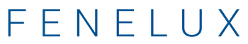 The word fenelux is written in blue on a white background