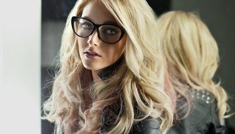 a lady with attractive opticals